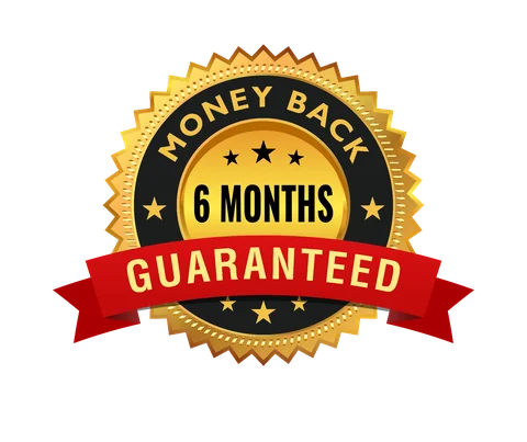 6-month money-back guarantee