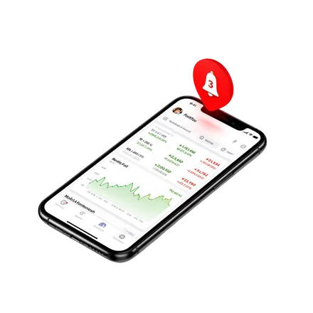 Weekly market alerts on phone